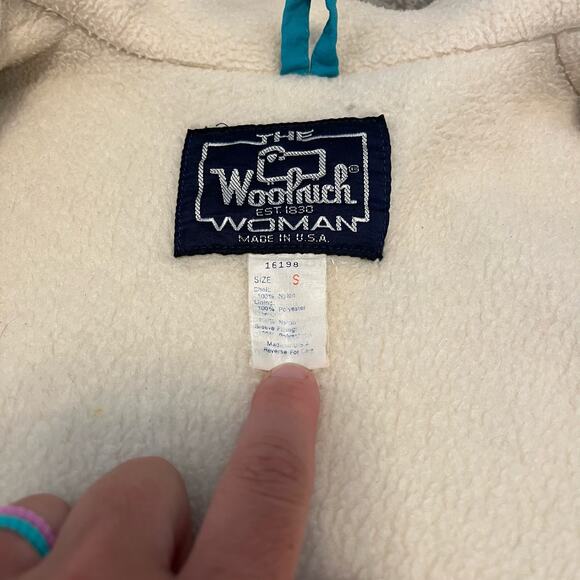 Vintage Woolrich Woman Fleece Lined Winter Jacket Size Small - Picture 11 of 14